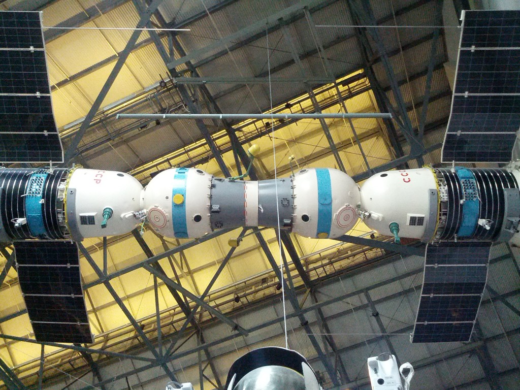 1/3 scale Soyuz pair coupled together.