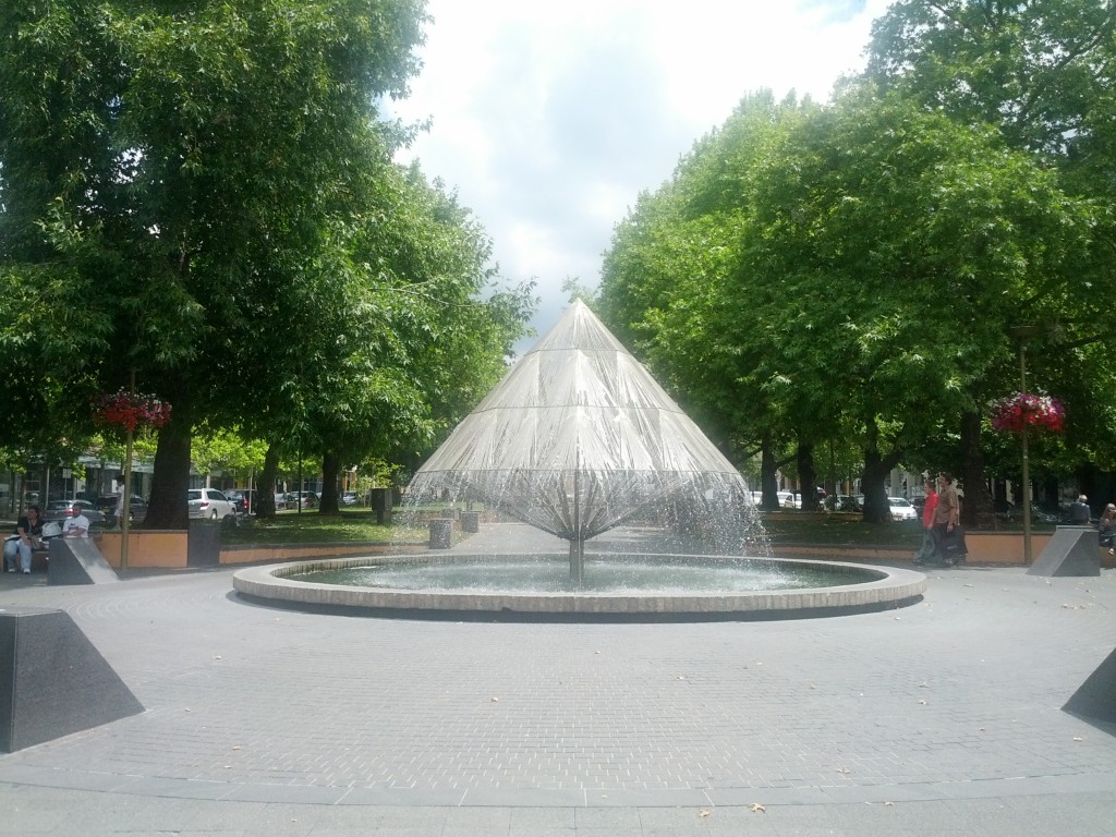 Neat fountain in town
