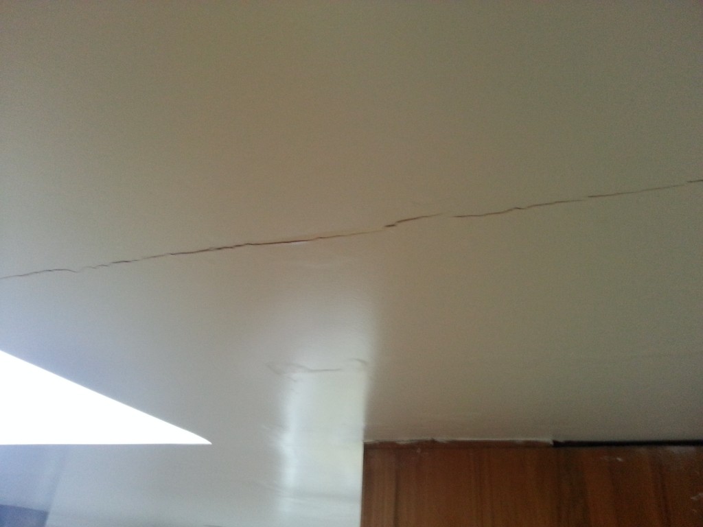 Hmm cracks in the roof that let water in == bad right?
